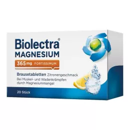 BIOLECTRA Magnézium 365 mg fortissimum citrom, 20 db