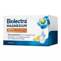 BIOLECTRA Magnézium 365 mg fortissimum citrom, 40 db
