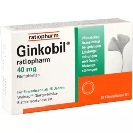 Ginkobil-ratiopharm 40 mg film bevonatú tabletták, 30 db