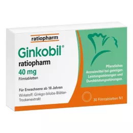 GINKOBIL-ratiopharm 40 mg filmtabletta, 30 db