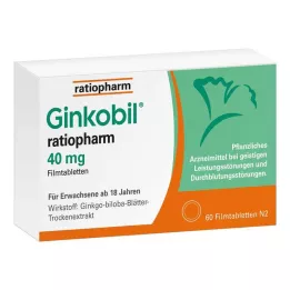 GINKOBIL-ratiopharm 40 mg filmtabletta, 60 db