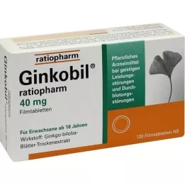 Ginkobil-ratiopharm 40 mg film bevonatú tabletták, 120 db