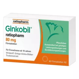 GINKOBIL-ratiopharm 80 mg filmtabletta, 60 db