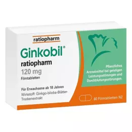 GINKOBIL-ratiopharm 120 mg filmtabletta, 60 db