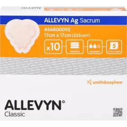 ALLEVYN Ag Sacrum 17x17 cm steril sebkötöző, 10 db
