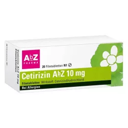 CETIRIZIN AbZ 10 mg filmtabletta, 20 db