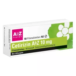 CETIRIZIN AbZ 10 mg filmtabletta, 50 db