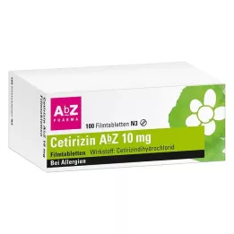 CETIRIZIN AbZ 10 mg filmtabletta, 100 db