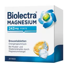 BIOLECTRA Magnesium 243 mg forte Orange pezsgőtabletta, 20 db