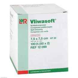 VLIWASOFT Rés borogatások 7,5x7,5 cm steril 4l., 50X2 db