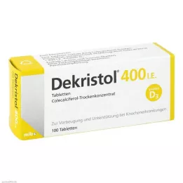 DEKRISTOL 400 NE tabletta, 100 db
