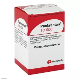 PANKREATAN 10 000 gyomornedv-ellenálló kemény kapszula, 50 db