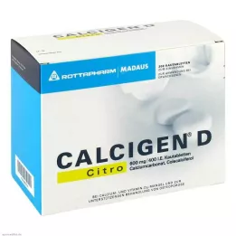 CALCIGEN D Citro 600 mg/400 I.E. rágótabletta, 200 db