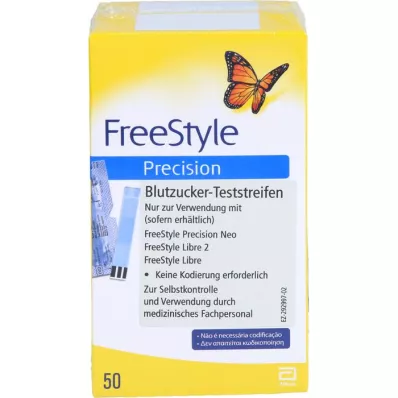 FREESTYLE Precíziós vércukor tesztcsíkok kódolás nélkül, 100 db FREESTYLE Precíziós vércukor tesztcsíkok kódolás nélkül, 100 db