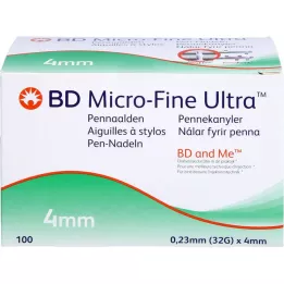BD MICRO-FINE+ 4 toll -tű 0,23x4 mm, 100 db