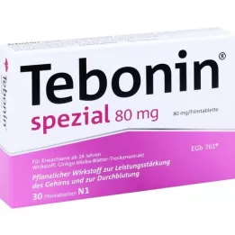 TEBONIN Különleges 80 mg -os film -bevonatú tabletták, 30 db