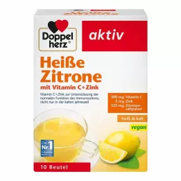 DOPPELHERZ forró citrom C-vitamin+cink granulátum, 10 db