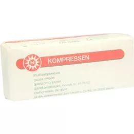 MULLKOMPRESSEN 5x5 cm Unstertil 8 -oldat, 100 db
