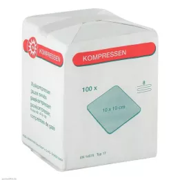 MULLKOMPRESSEN 10x10 cm-es nem steril 8 rétegű, 100 db