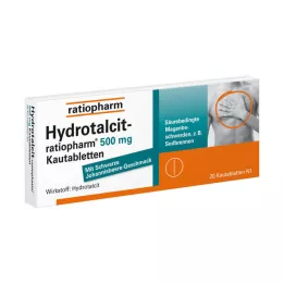 HYDROTALCIT-ratiopharm 500 mg-os rágótabletta, 20 db