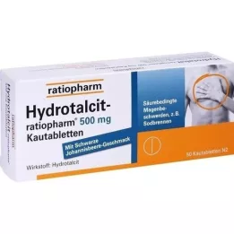 Hidrotalcit-ratiopharm 500 mg rágó tabletták, 50 db