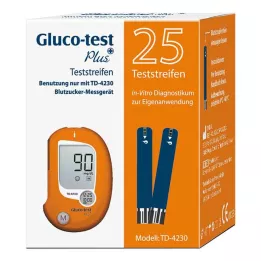 GLUCO TEST Plusz vércukor tesztcsíkok, 25 db