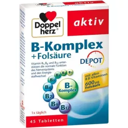 DOPPELHERZ B Komplex+folsav -tabletták, 45 db