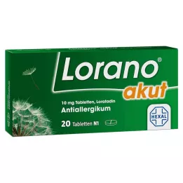 LORANO akut tabletta, 20 db