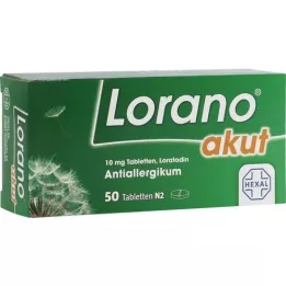 LORANO akut tabletták, 50 db