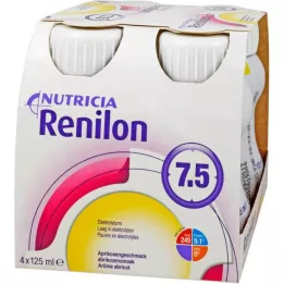 RENILON 7,5 Sárgabarack ízesítő folyadék, 4X125 ml