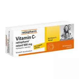 VITAMIN C-RATIOPHARM retard 500 mg-os kapszula, 100 db