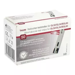 BEURER GL32/GL34/BGL60 vércukor tesztcsíkok, 50 db