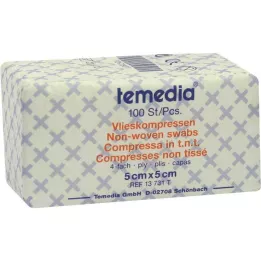 VLIESKOMPRESSEN 5x5 cm nem steril 4 rétegű, 100 db