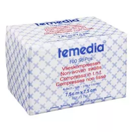 VLIESKOMPRESSEN 7,5x7,5 cm nem steril 4 rétegű, 100 db