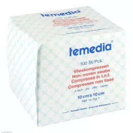 VLIESKOMPRESSEN 10x10 cm nem steril 4 rétegű, 100 db