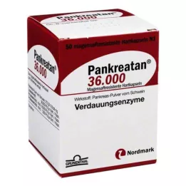 PANKREATAN 36 000 gyomornedv-ellenálló kemény kapszula, 50 db