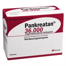 PANKREATAN 36 000 gyomornedv-ellenálló kemény kapszula, 200 db