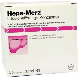 HEPA MERZ Infusion Konz.ampullen, 25x10 ml