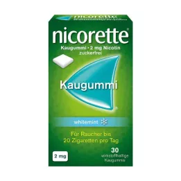 NICORETTE Rágógumi 2 mg fehérmenta, 30 db