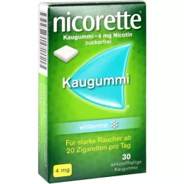 NICORETTE Kaugummi 4 mg Whitemint, 30 db