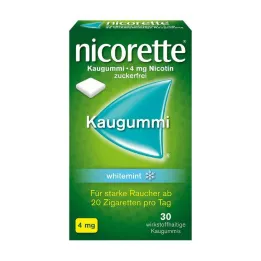 NICORETTE Rágógumi 4 mg fehérmenta, 30 db
