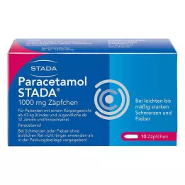 PARACETAMOL STADA 1000 mg-os kúpok, 10 db