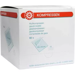 MULLKOMPRESSEN 10x10 cm steril 12 utas, 60 db