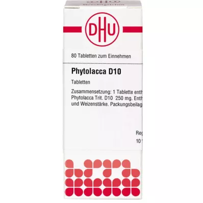 Phytolacca D10, 80 db