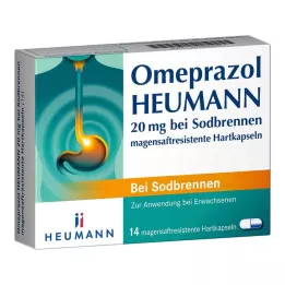 OMEPRAZOL Heumann 20 mg b.Sodbr.gyomorsav-rezisztens kemény kapszula, 14 db