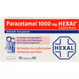 Paracetamol 1000 hexális kúpok, 10 db