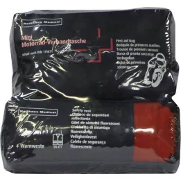 VERBANDTASCHE Motorkerékpár Mini DIN 13167+Warning Vest, 1 db