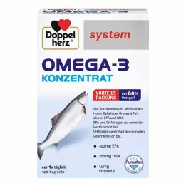 DOPPELHERZ Omega-3 koncentrátum rendszerű kapszula, 120 db