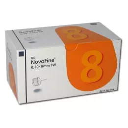 NOVOFINE 8 kanül 0,30x8 mm 30 G vékonyfalú, 100 db
