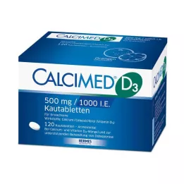 CALCIMED D3 500 mg/1000 I.E. rágótabletta, 120 db